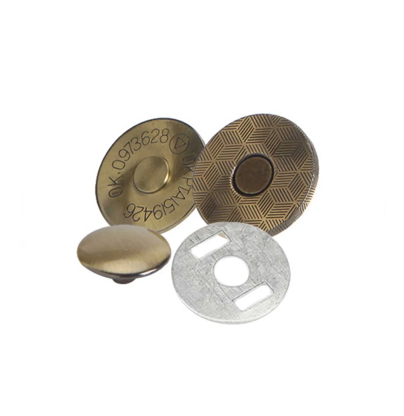 18x2mm Single Rivet Magnetic Snaps (50-sets)