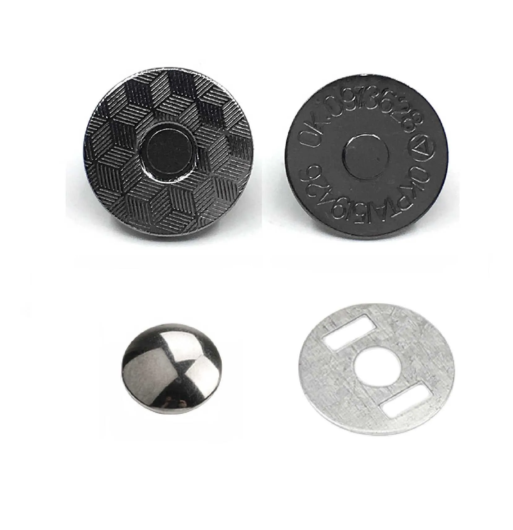 18x2mm Single Rivet Magnetic Snaps (50-sets)