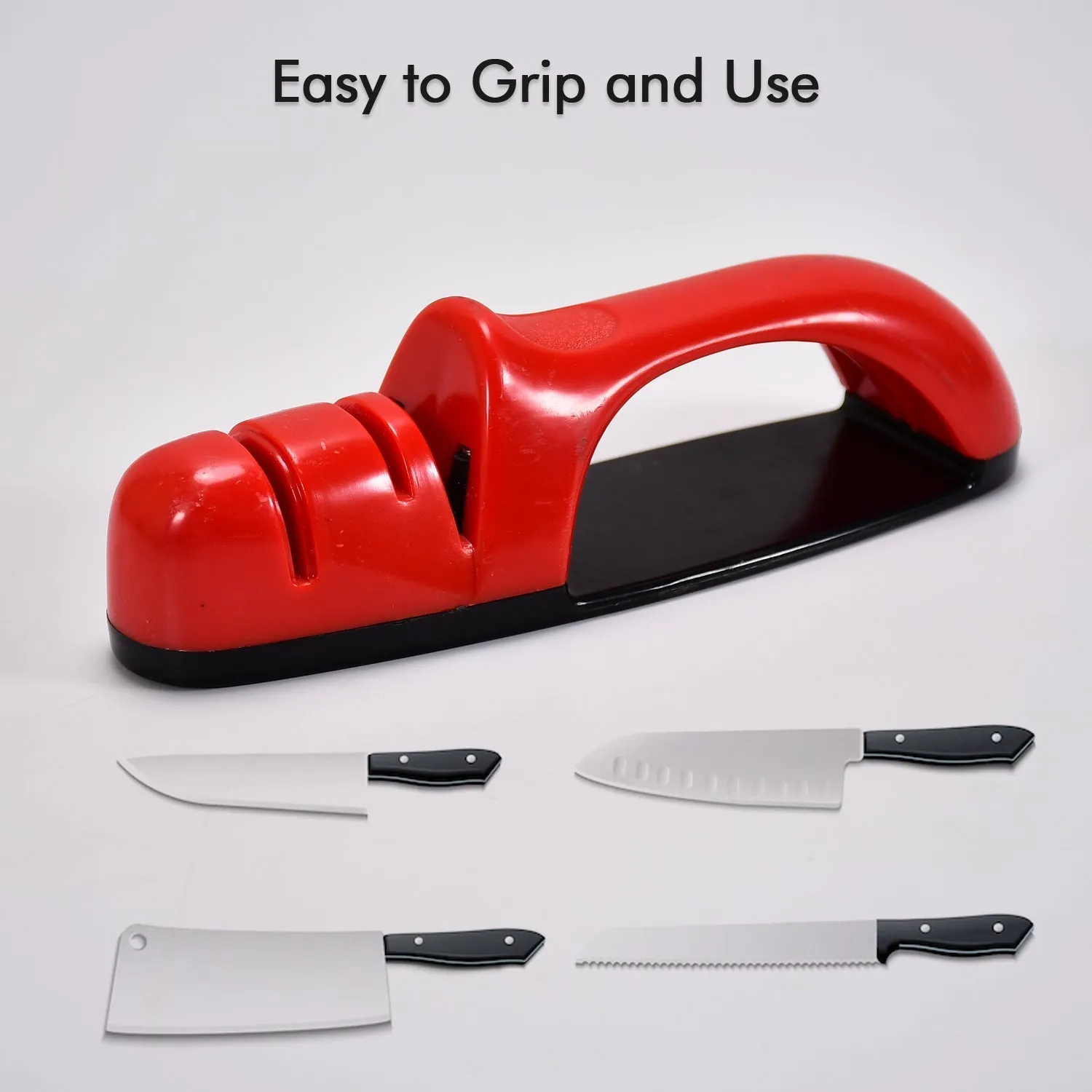 2279B 3Stage Knife Sharpening Tool for Kitchen (transparent plastic box)