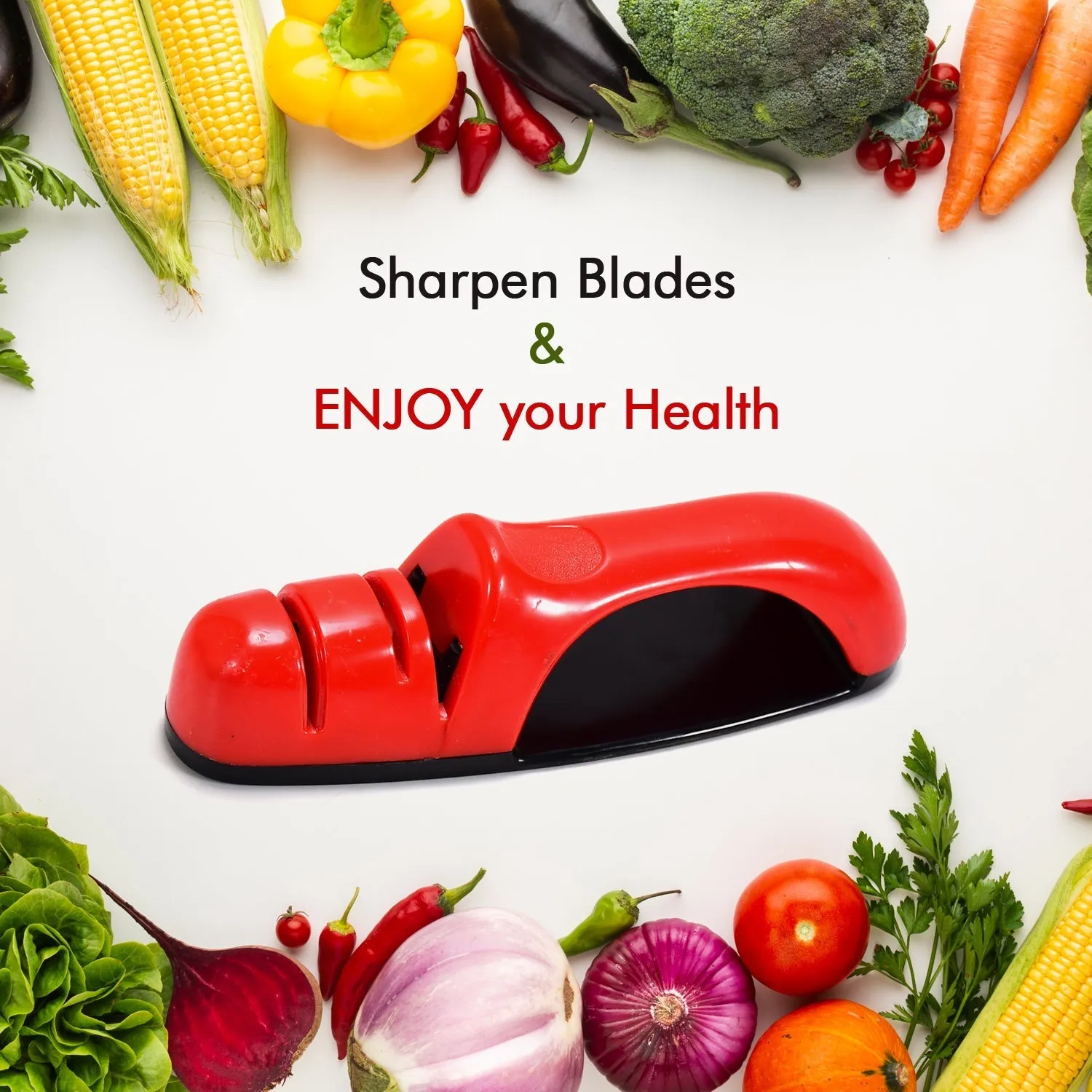 2279B 3Stage Knife Sharpening Tool for Kitchen (transparent plastic box)