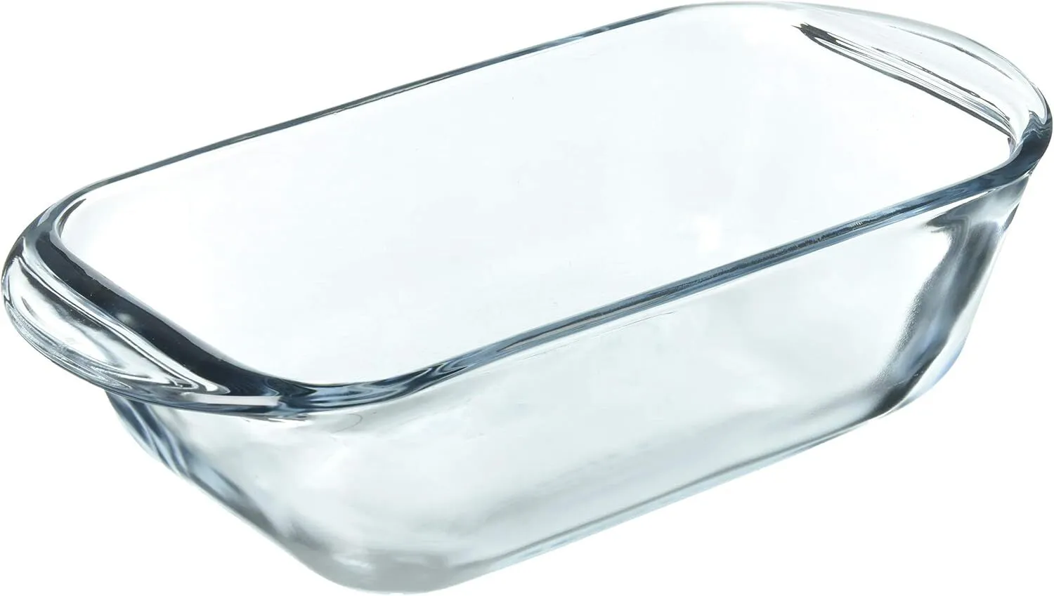 2x Anchor Hocking Fire King 23cm/1.5L Glass Bread/Loaf Dish Baking - Clear