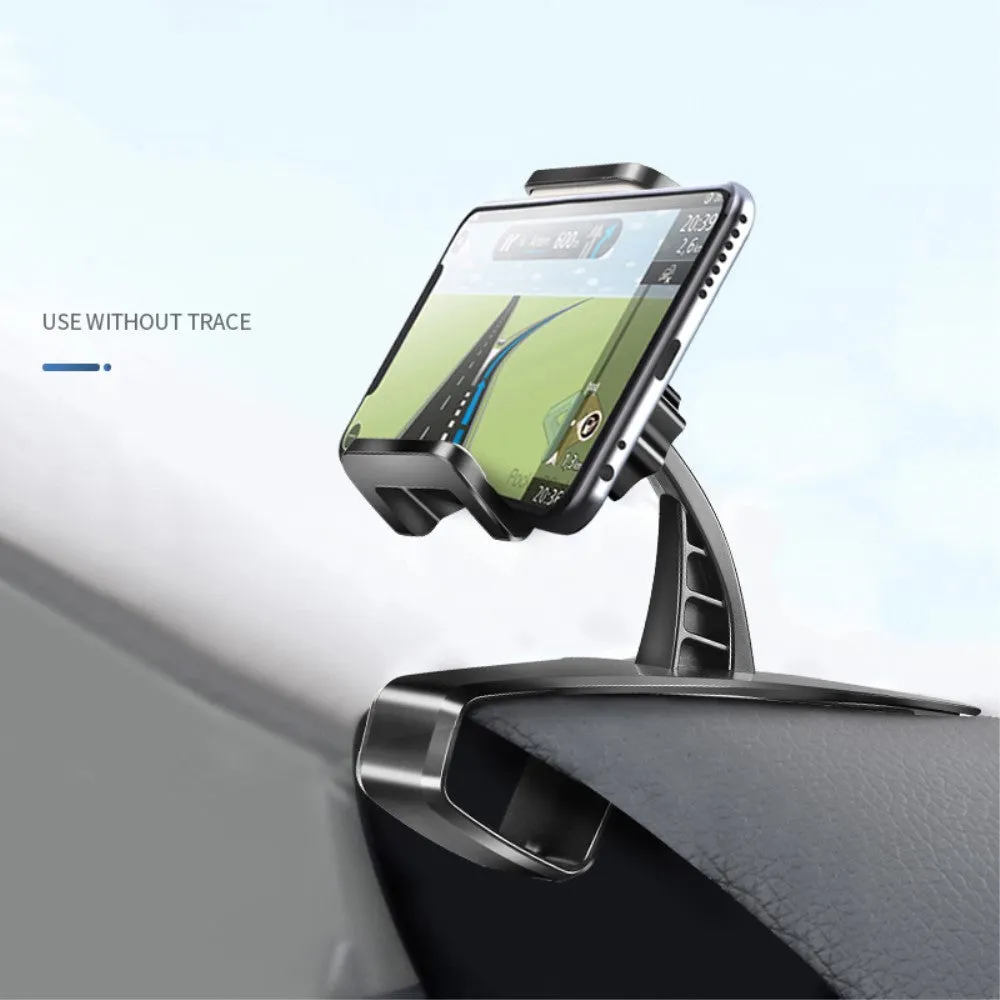 3 in 1 Car GPS Smartphone Holder: Dashboard / Visor Clamp   AC Grid Clip for Huawei P smart Pro (2019) - Black