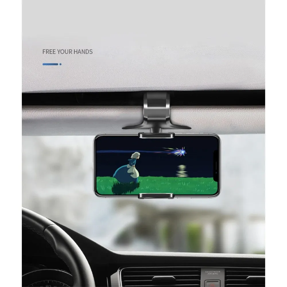 3 in 1 Car GPS Smartphone Holder: Dashboard / Visor Clamp   AC Grid Clip for Huawei P smart Pro (2019) - Black