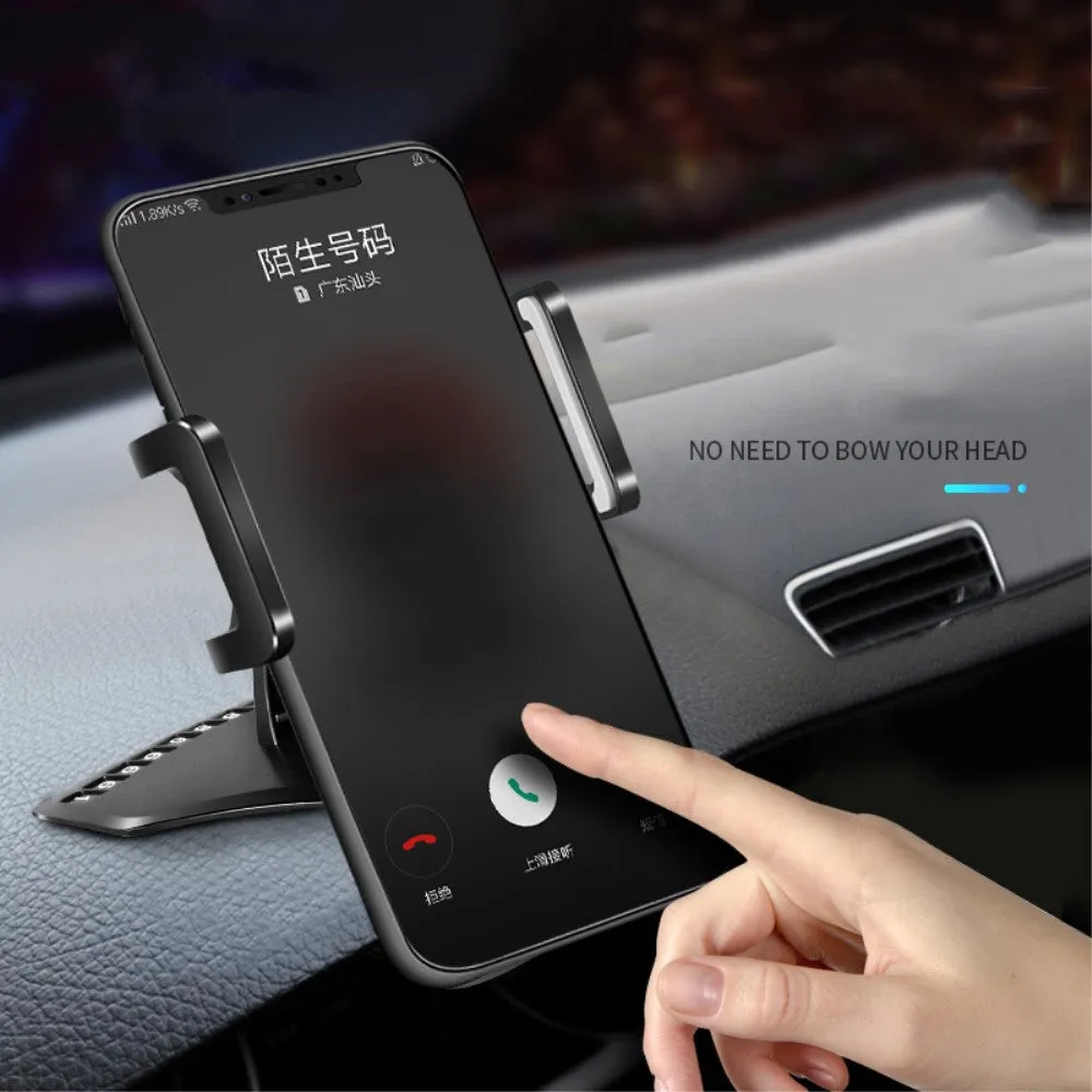 3 in 1 Car GPS Smartphone Holder: Dashboard / Visor Clamp   AC Grid Clip for Huawei P smart Pro (2019) - Black