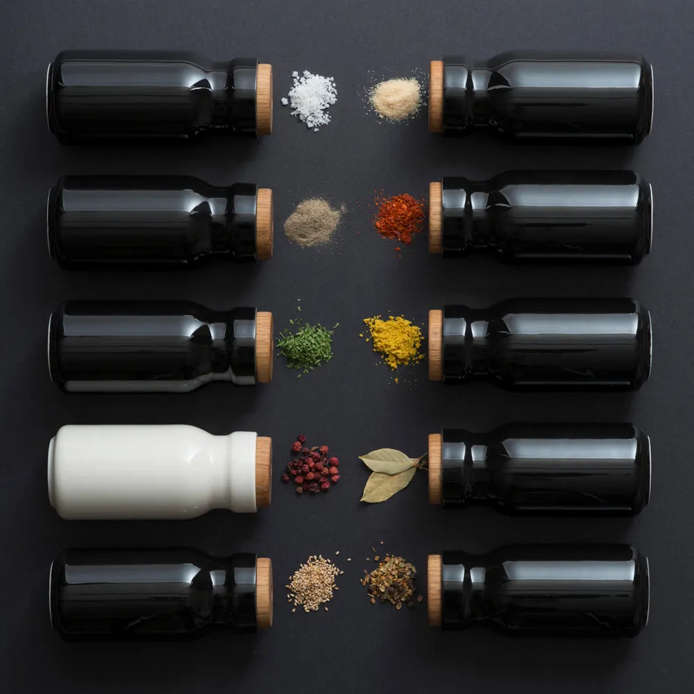 4-Way Spice Jar - Black / Large