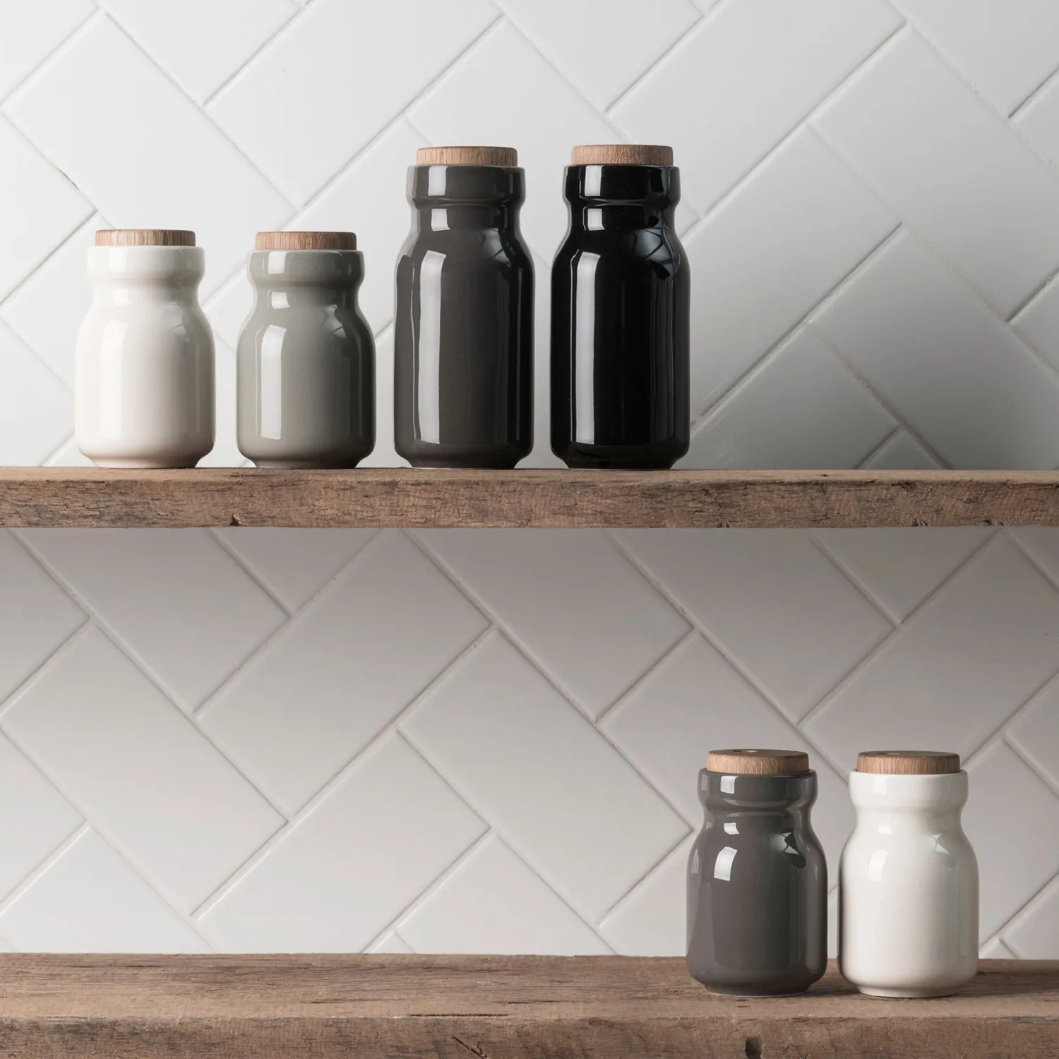 4-Way Spice Jar - Black / Small