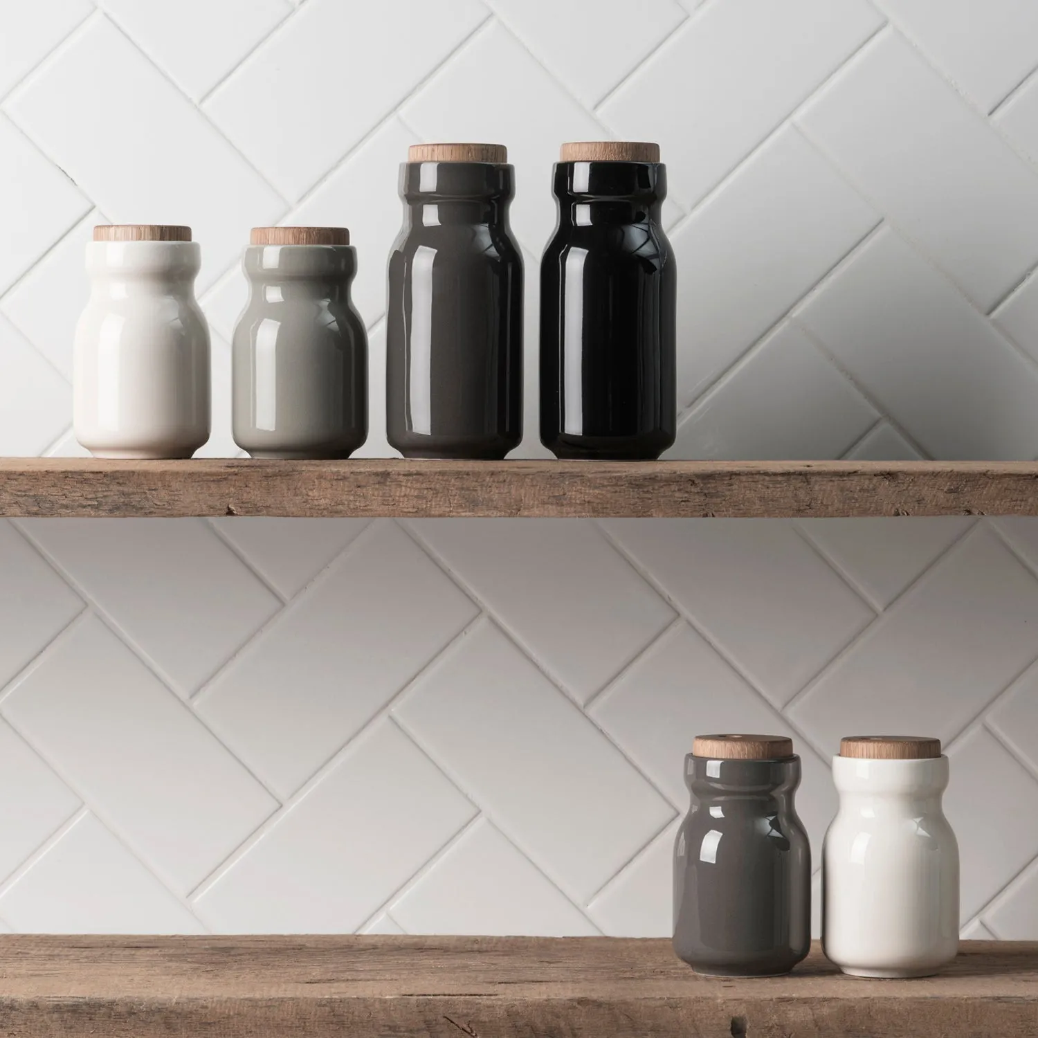 4-Way Spice Jar - Cream White / Large
