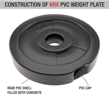 40 kg PVC Combo with Unfilled Punching Bag & PVC Dumbbells | Home Gym | ( 2 kg x 4 = 8Kg   3 kg x 4 = 12 kg   5 kg x 4 = 20Kg )