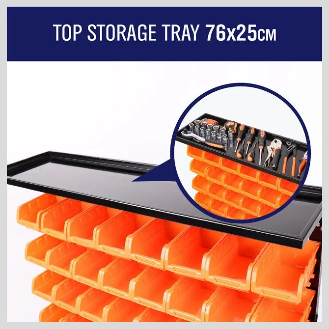 50 Pcs Bin Storage Rack Shelving Garage Storage Rack Tool Organiser