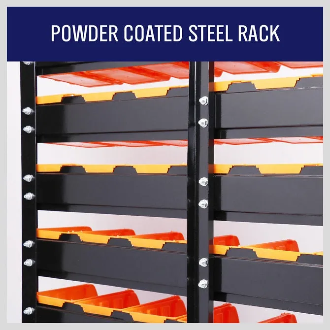 50 Pcs Bin Storage Rack Shelving Garage Storage Rack Tool Organiser