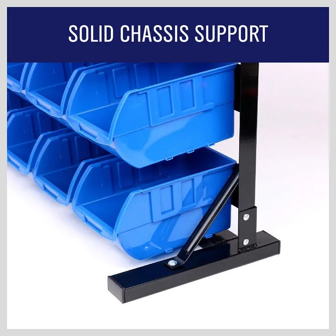 50 Pcs Bin Storage Rack Shelving Garage Storage Rack Tool Organiser