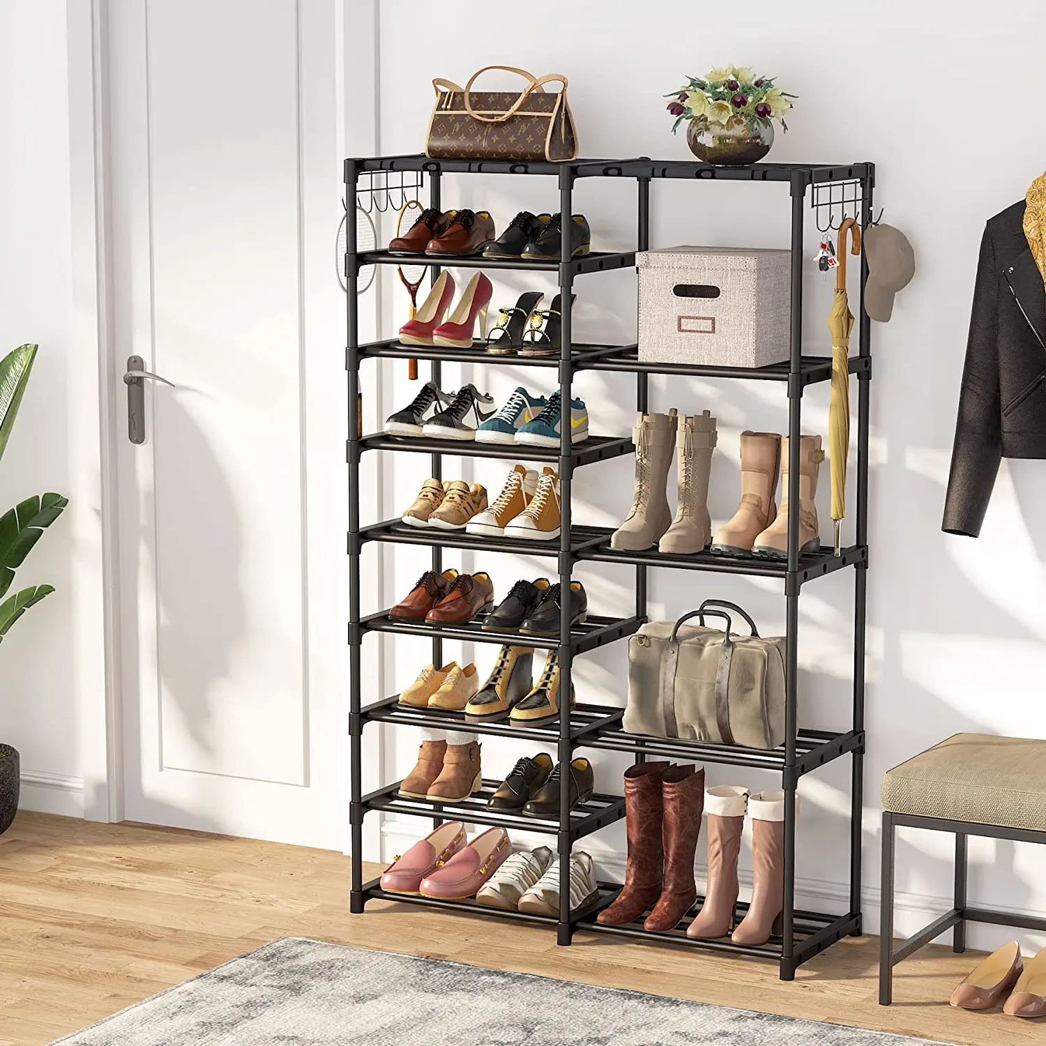 9 5 Tiers Tall Shoe Rack Storage Shelf