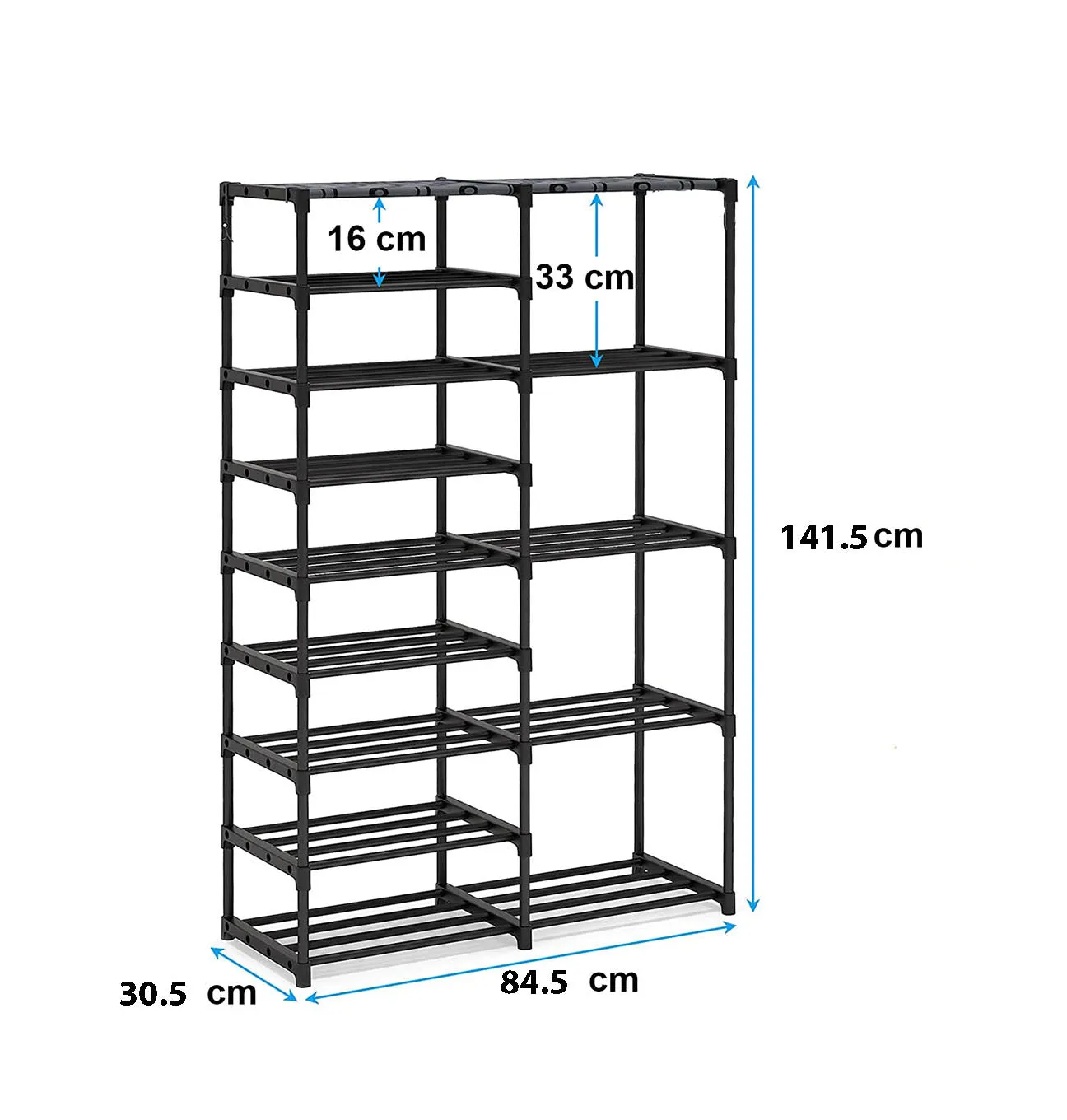 9 5 Tiers Tall Shoe Rack Storage Shelf