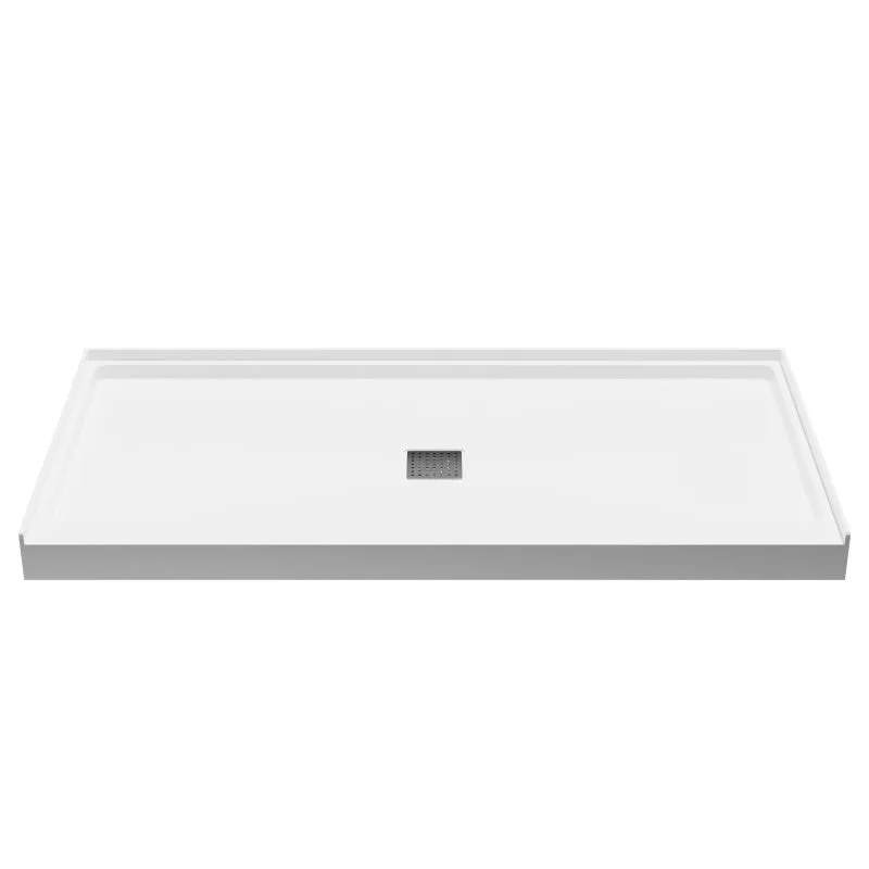 ANZZI Alexander 60 in. x 30 in. Shower Base in White