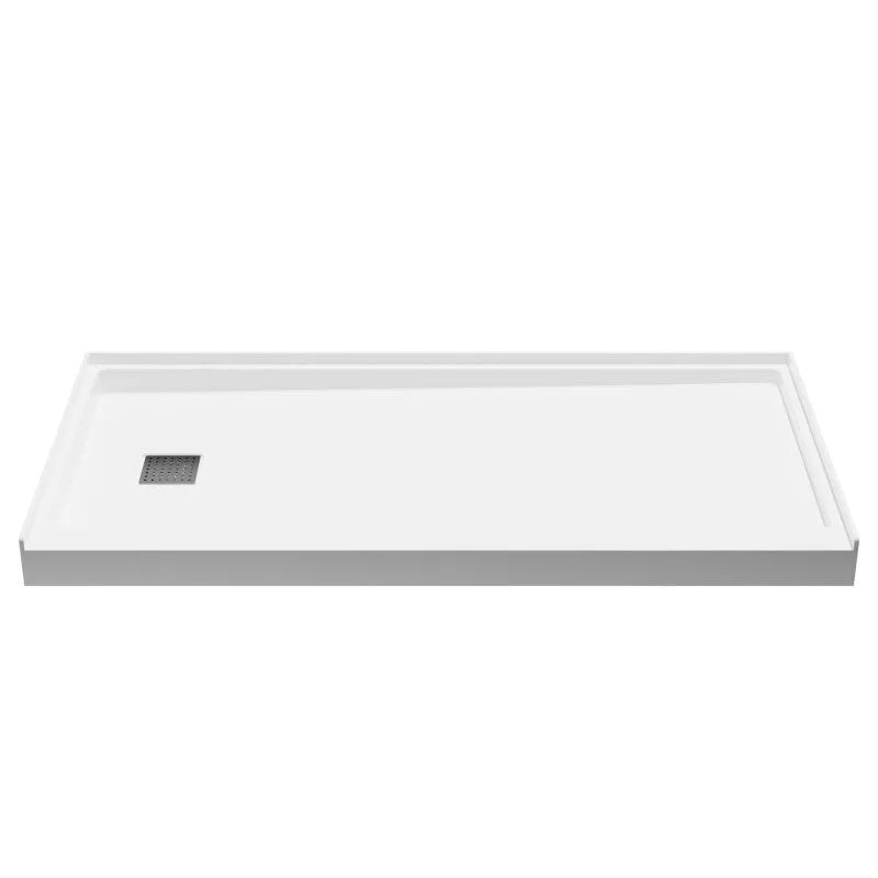 ANZZI Alexander 60 in. x 30 in. Shower Base in White