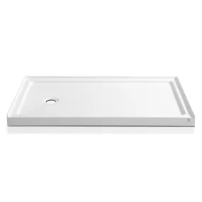 ANZZI Athens Series 60 in. x 36 in. Shower Base in White