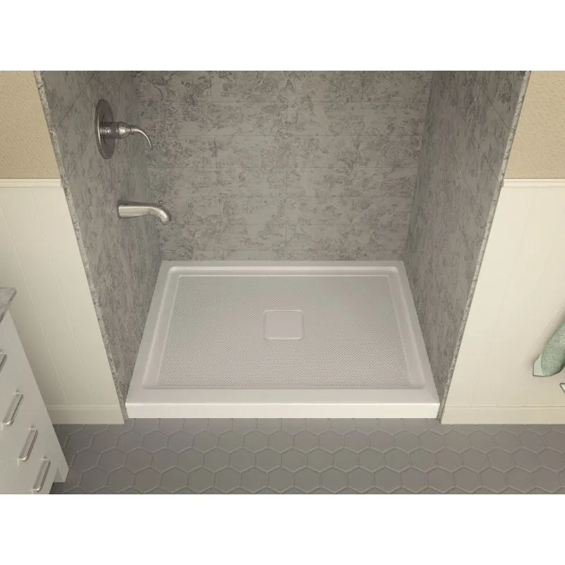 ANZZI Fissure Series 48 in. x 36 in. Shower Base in White