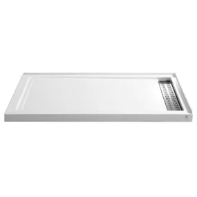 ANZZI Orchard Series 60 in. x 36 in. Shower Base in White