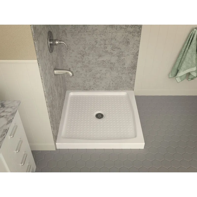 ANZZI Series 36 in. x 36 in. Shower Base in White
