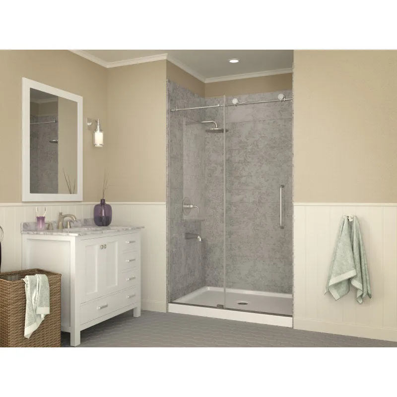 ANZZI Series 36 in. x 48 in. Single Threshold Shower Base in White