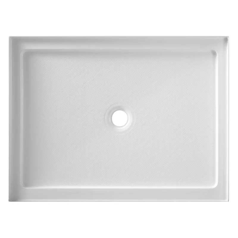 ANZZI Series 36 in. x 48 in. Single Threshold Shower Base in White