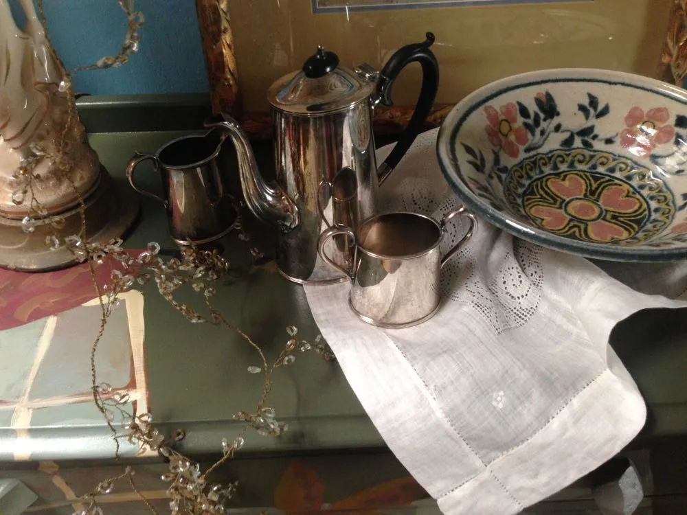 Aunt Tricia's Sheffield coffee set