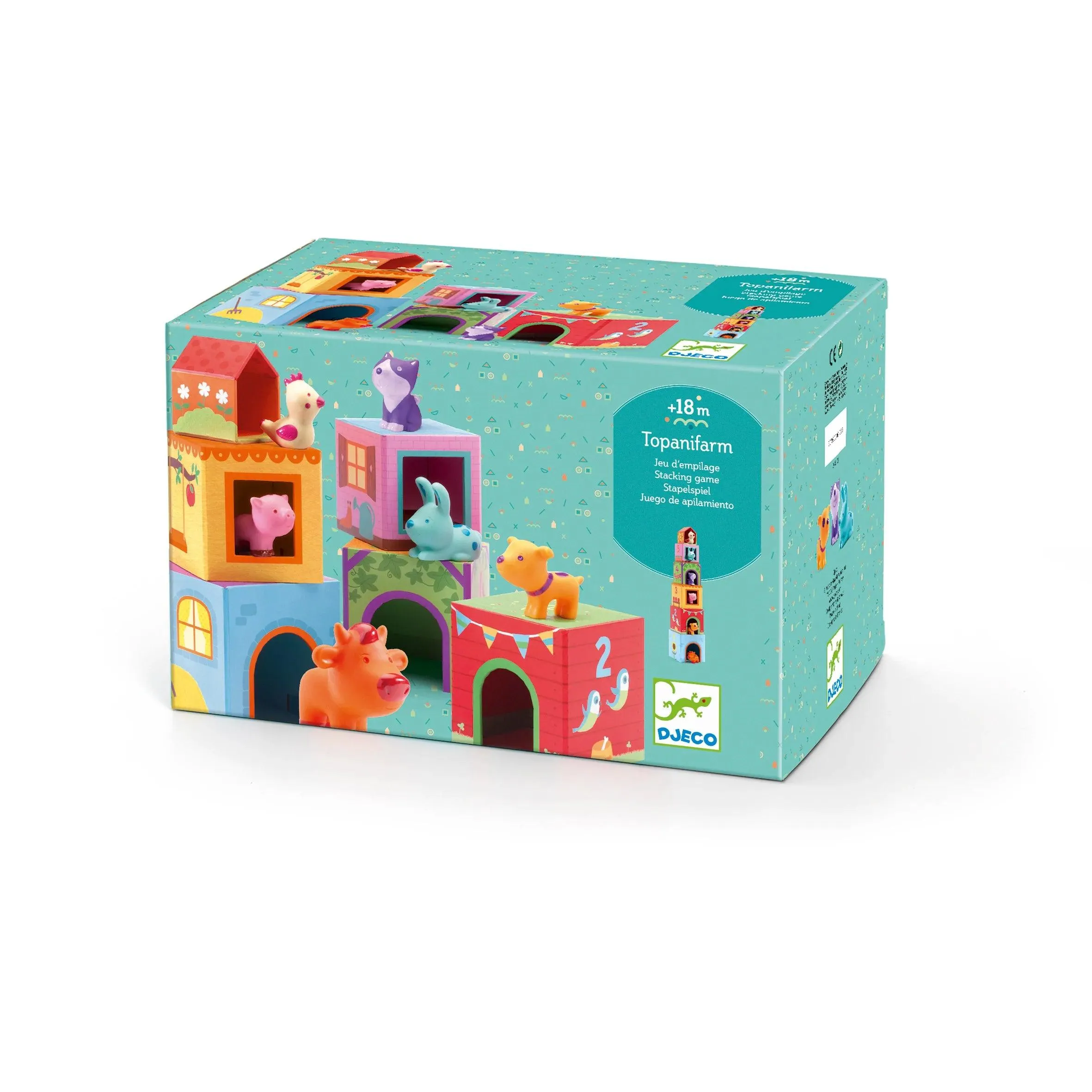 Baby Stacking Toy | Blocks and Towers Farm | Djeco