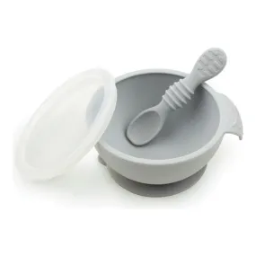 Bumkins First Feeding Set - Grey