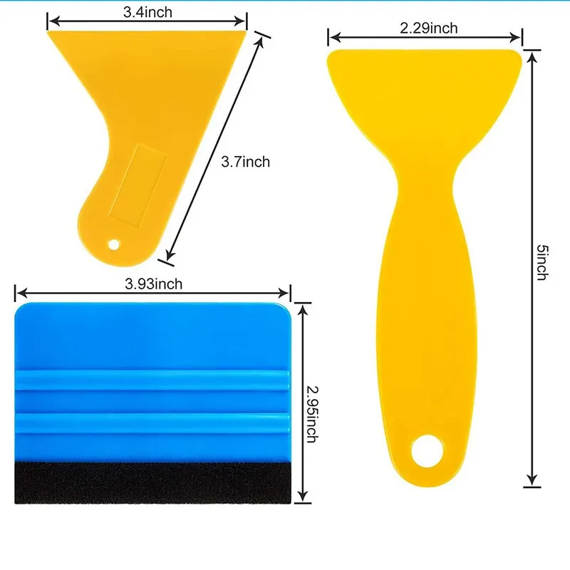 Car Wrapping Tools Kit Vinyl Scraper Cutter Film Squeegee Vinyl Spatulas Plastic Wrap Tool Window Tinting Tools Car Accessories