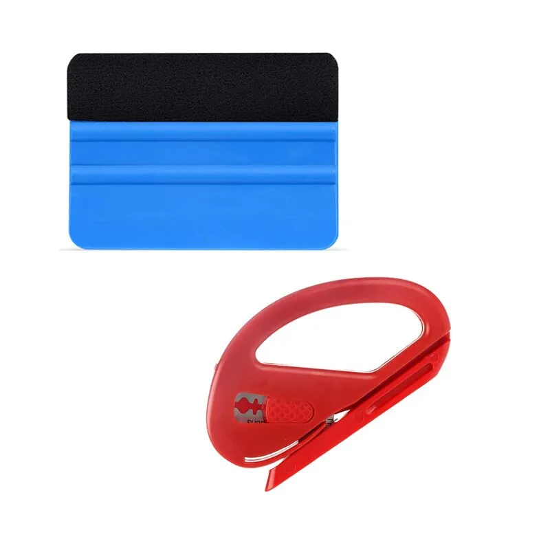 Car Wrapping Tools Kit Vinyl Scraper Cutter Film Squeegee Vinyl Spatulas Plastic Wrap Tool Window Tinting Tools Car Accessories
