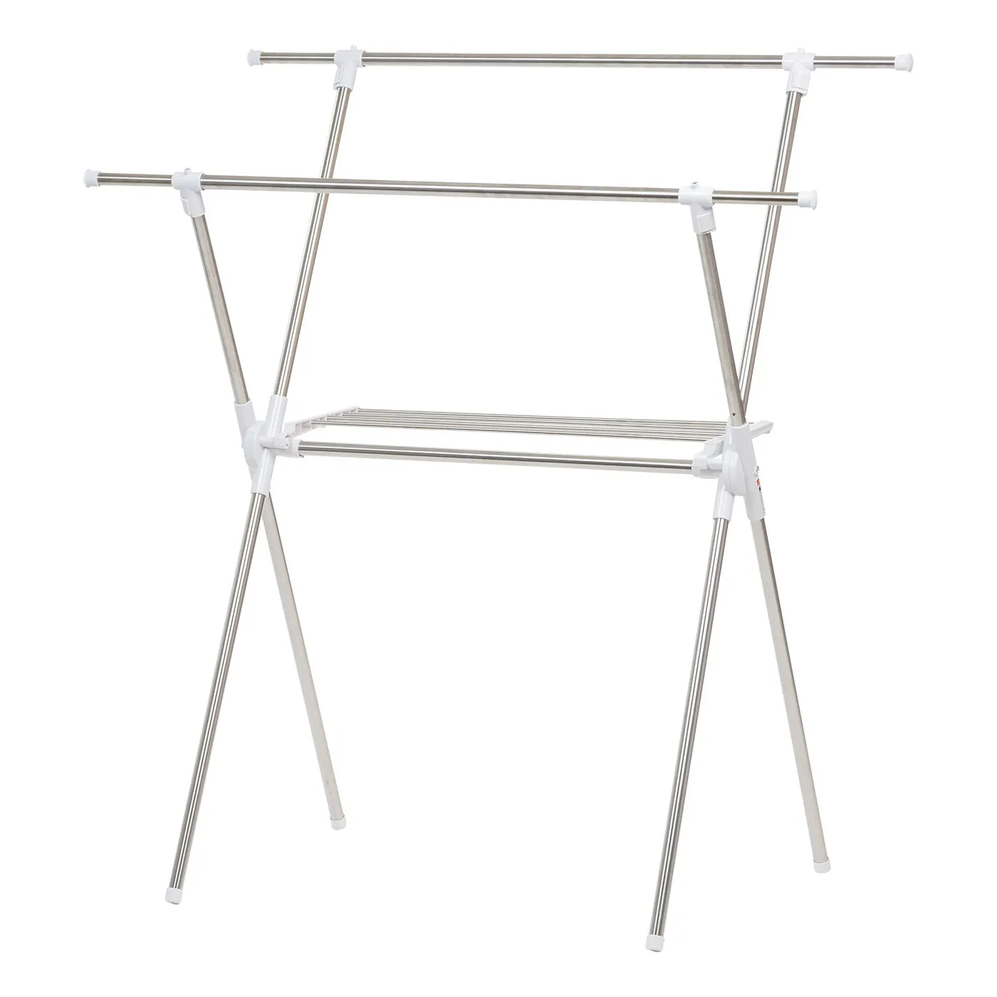 Clothes Foldable Drying Rack with Extendable Rods