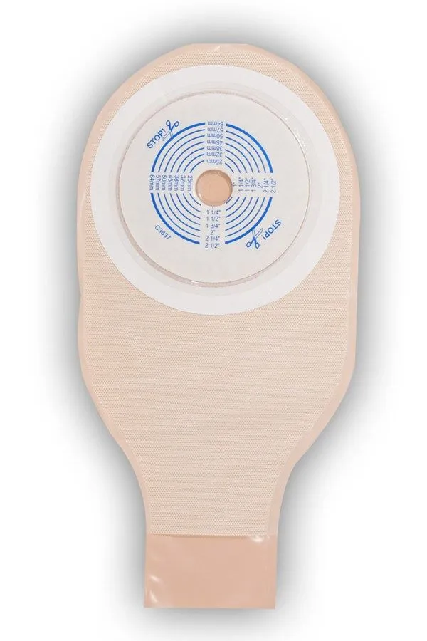 ConvaTec 125333 Active Life Flexible Stomahesive 1-Piece Drainable Pouch, Opaque, Pre-Cut 32mm (1-1/4"), 10" Length