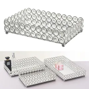 Crystal Cosmetic Tray Decorative Vanity