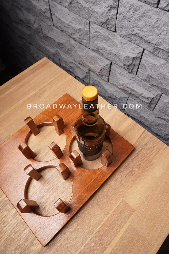 Custom wine rack holder for magnum large format liquor bottles