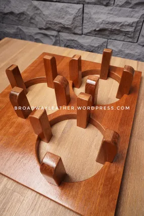 Custom wine rack holder for magnum large format liquor bottles
