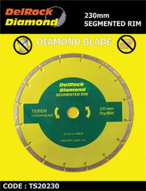 DIAMOND BLADE 230MM SEGMENTED DELROCK