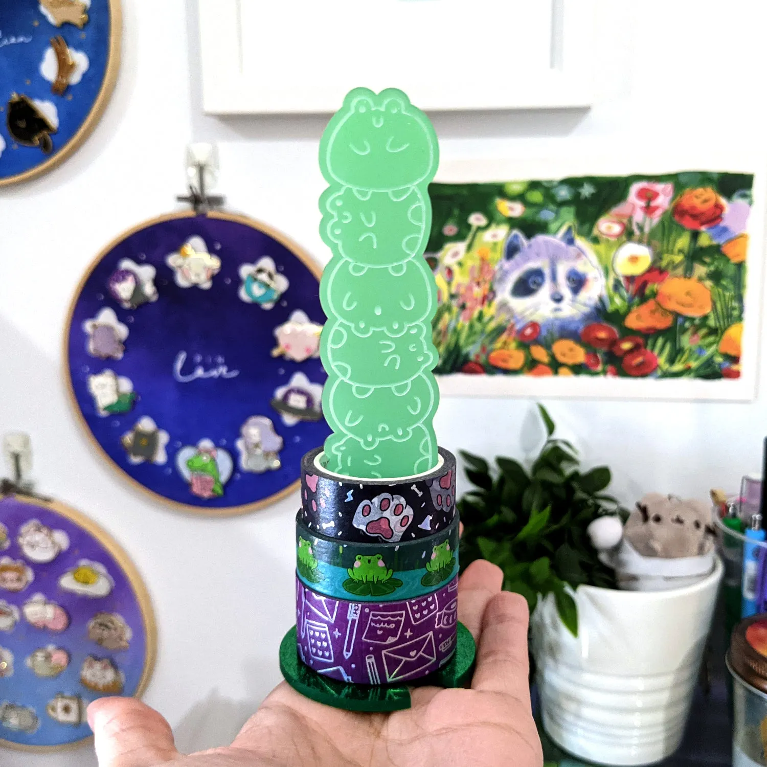 Froggy Stack Washi Stand/Scrunchie Stand