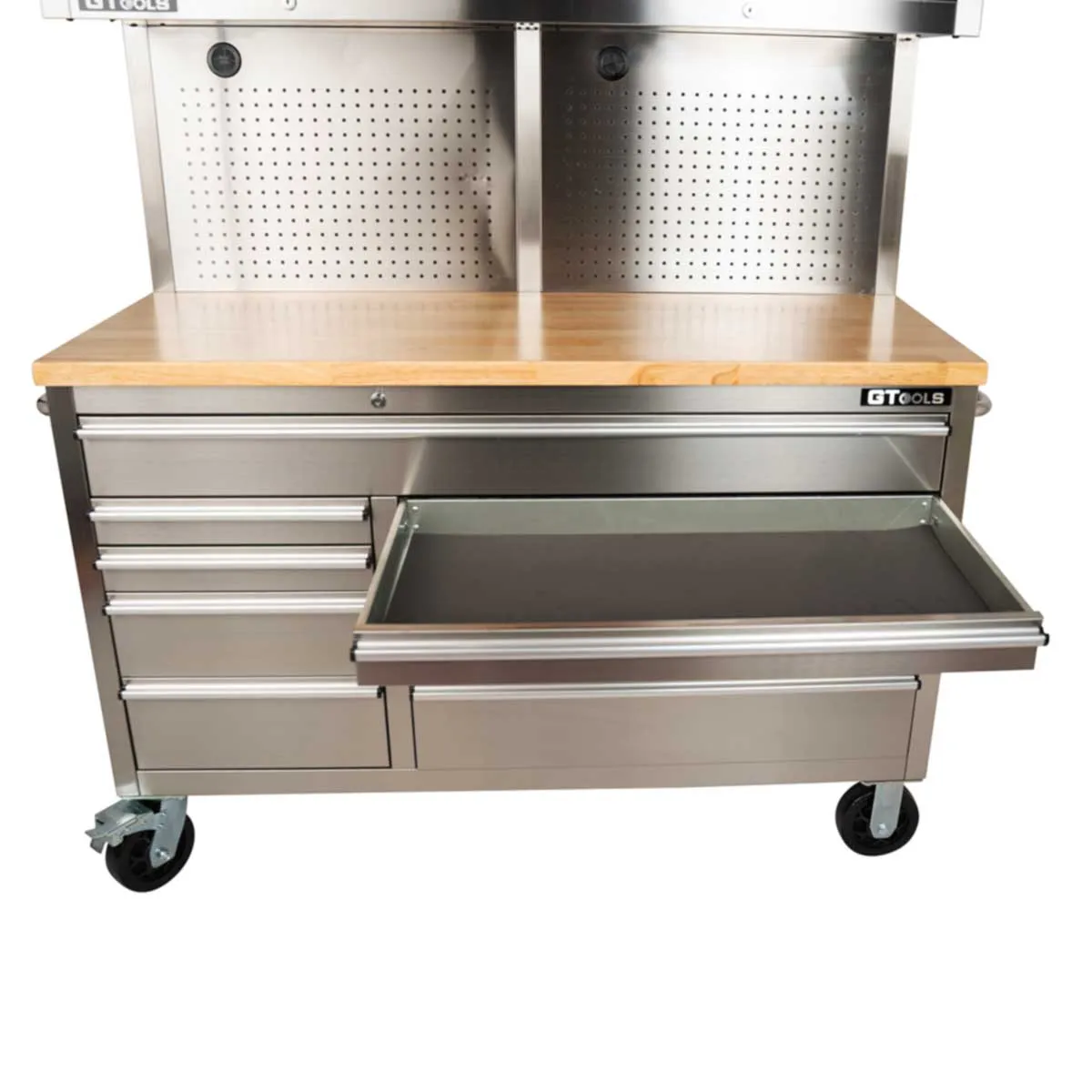 GTX 1.4M Stainless Steel Workbench Combo with Mega Drawer