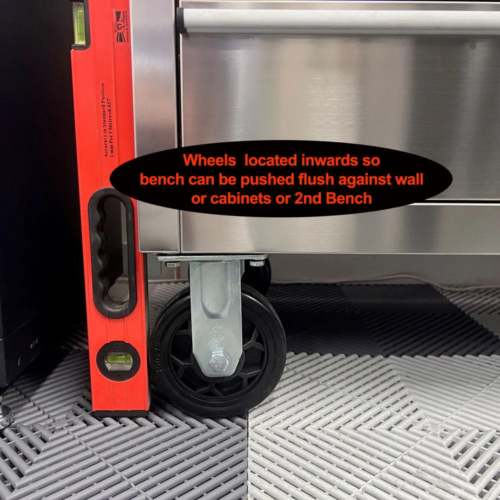 GTX 1.8M Stainless Steel Tool Box  With 1 or more Tall Cabinet Combo