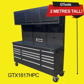 GTX 1.8Mx2M Black PC Workbench Combo with Mega Drawer