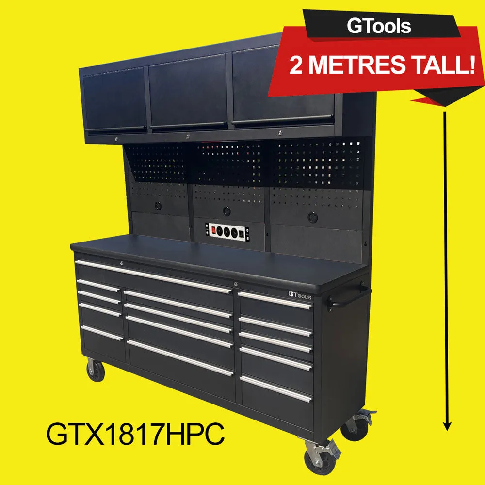 GTX 1.8Mx2M Black PC Workbench Combo with Mega Drawer