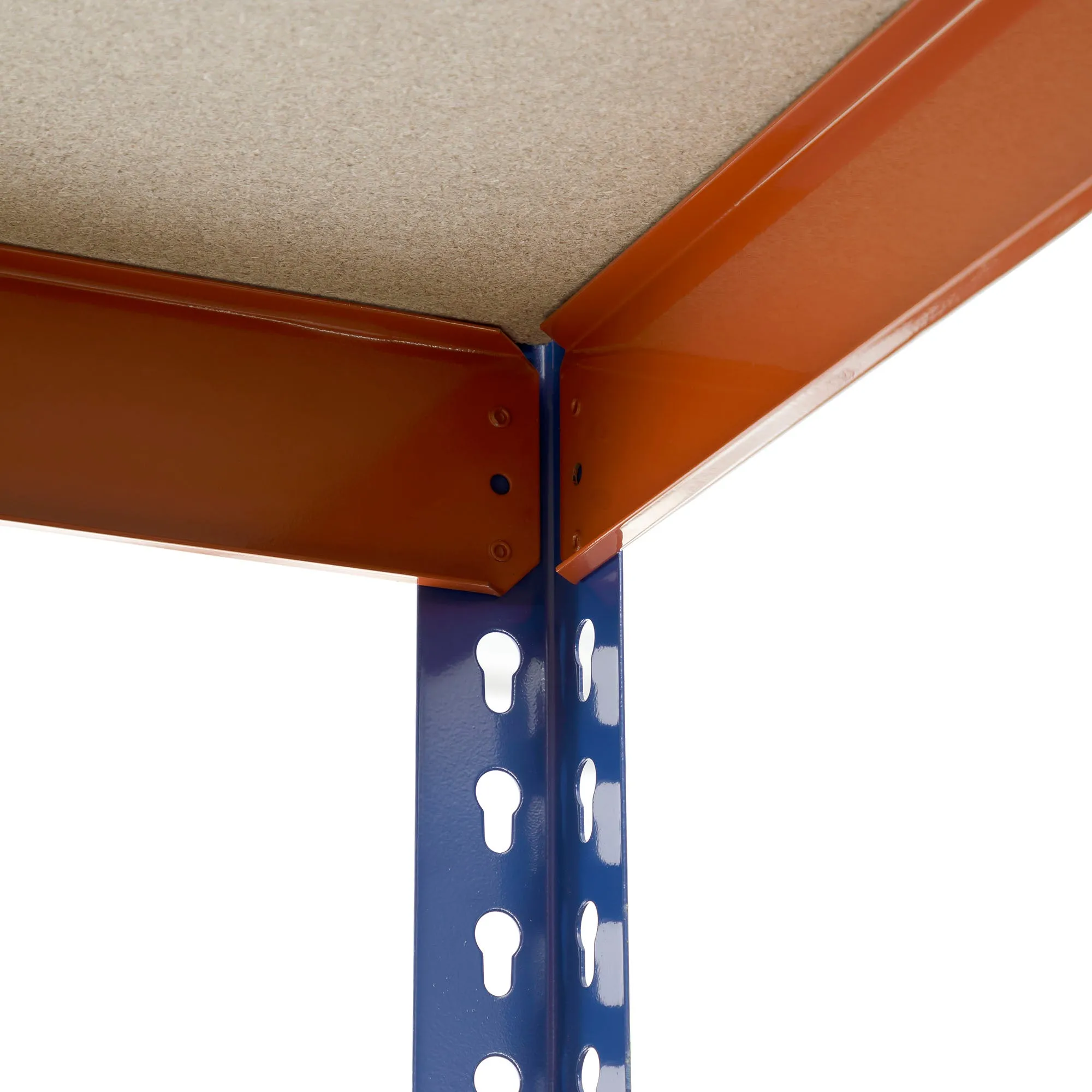 Heavy Duty Shelving Blue and Orange 4 Levels 1800 x 1500 x 600 | With 9  65LTR CROC Storage Boxes