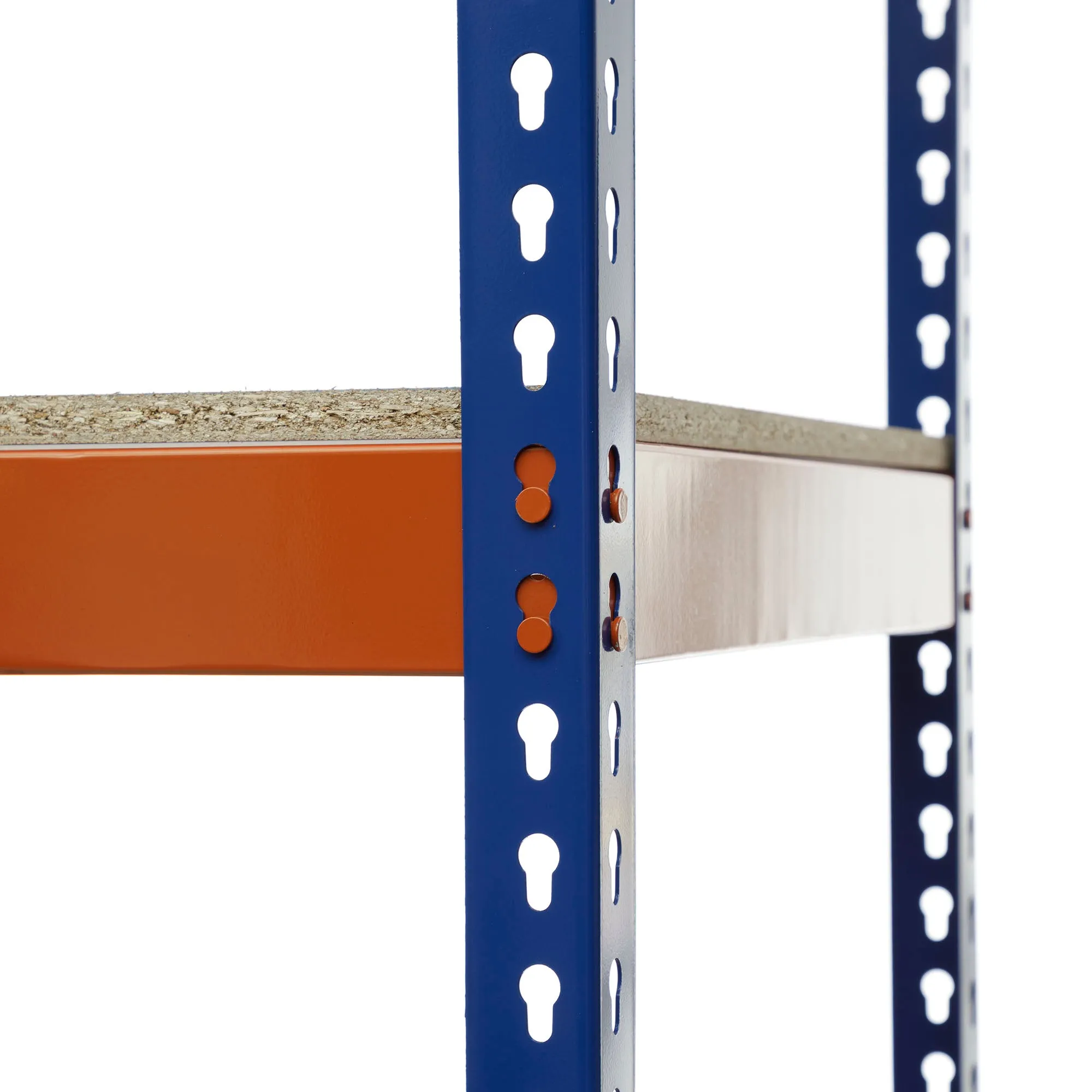 Heavy Duty Shelving Blue and Orange 4 Levels 1800 x 1500 x 600 | With 9  65LTR CROC Storage Boxes