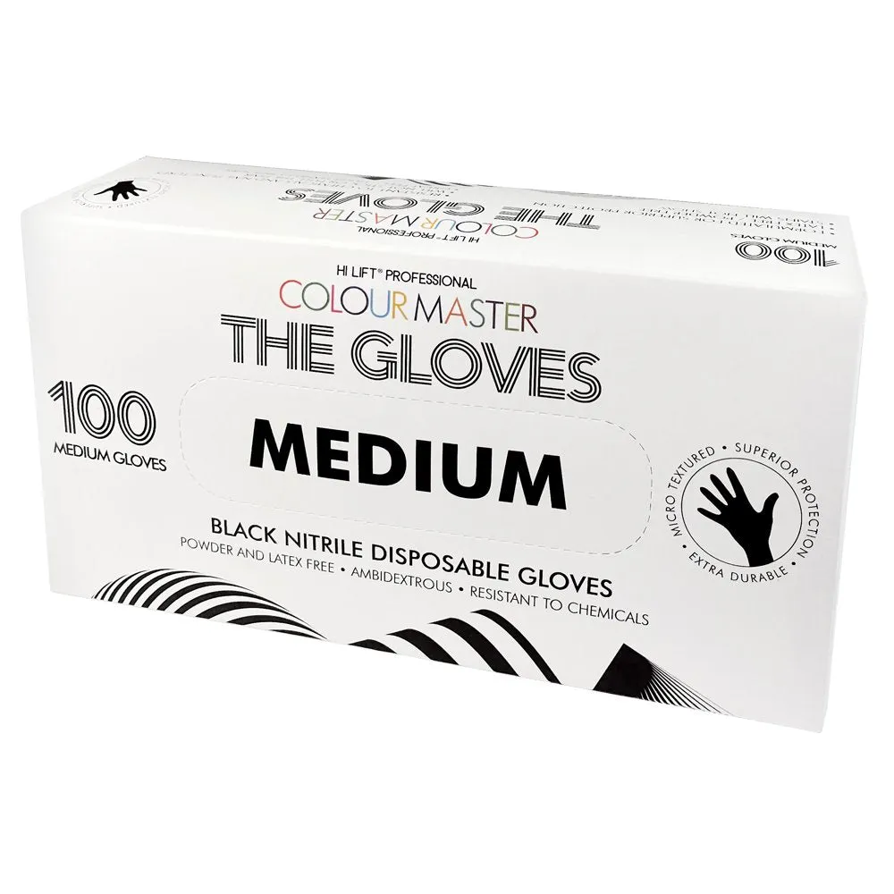 Hi Lift Colour Master Black Nitrile Gloves