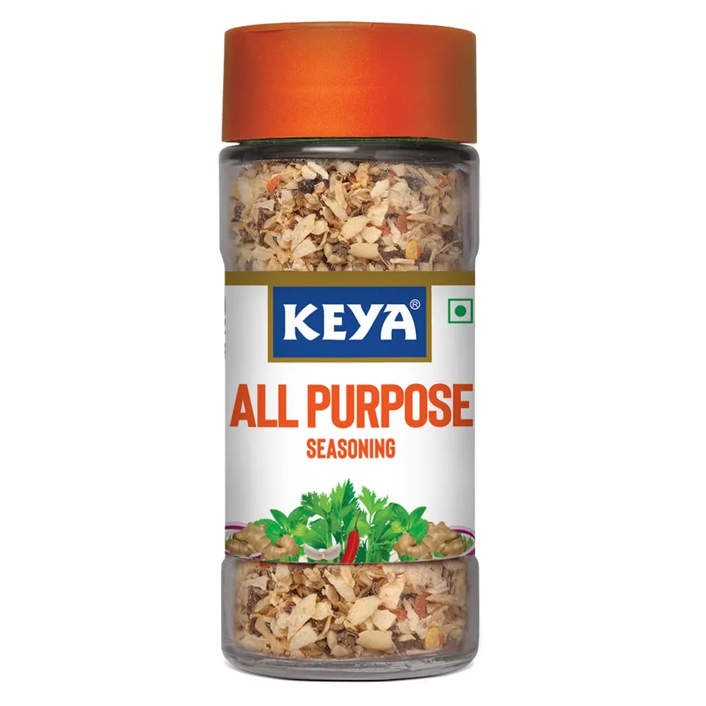 kaya  All Purpose Seasoning 60gm l Natural & Healthy Spice Blend for Pizza, Pasta| Glass Bottle | Premium Herbs and Spices, 60gm