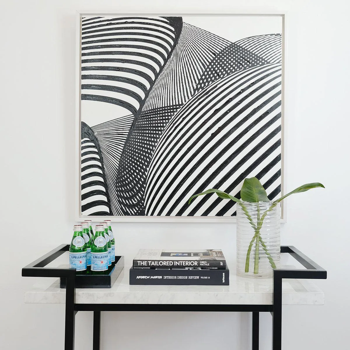 Kensington Drinks Trolley - White & Black