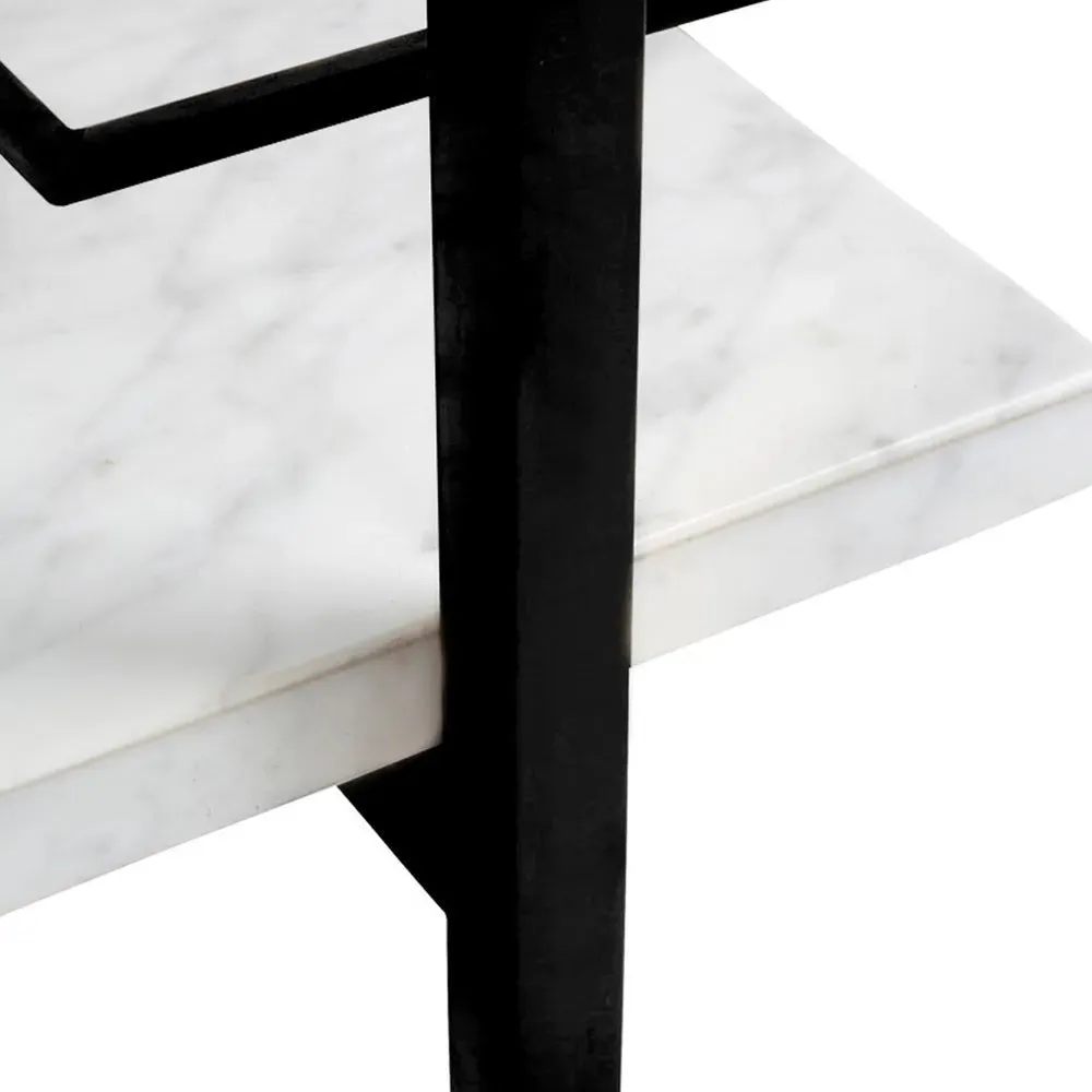 Kensington Drinks Trolley - White & Black