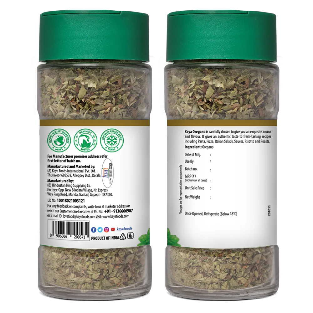 Keya Herb and Seasonings Combo Oregano 15g, Garlic Bread Seasoning 50g, Red Chilli Flakes 40g | Pack of 3