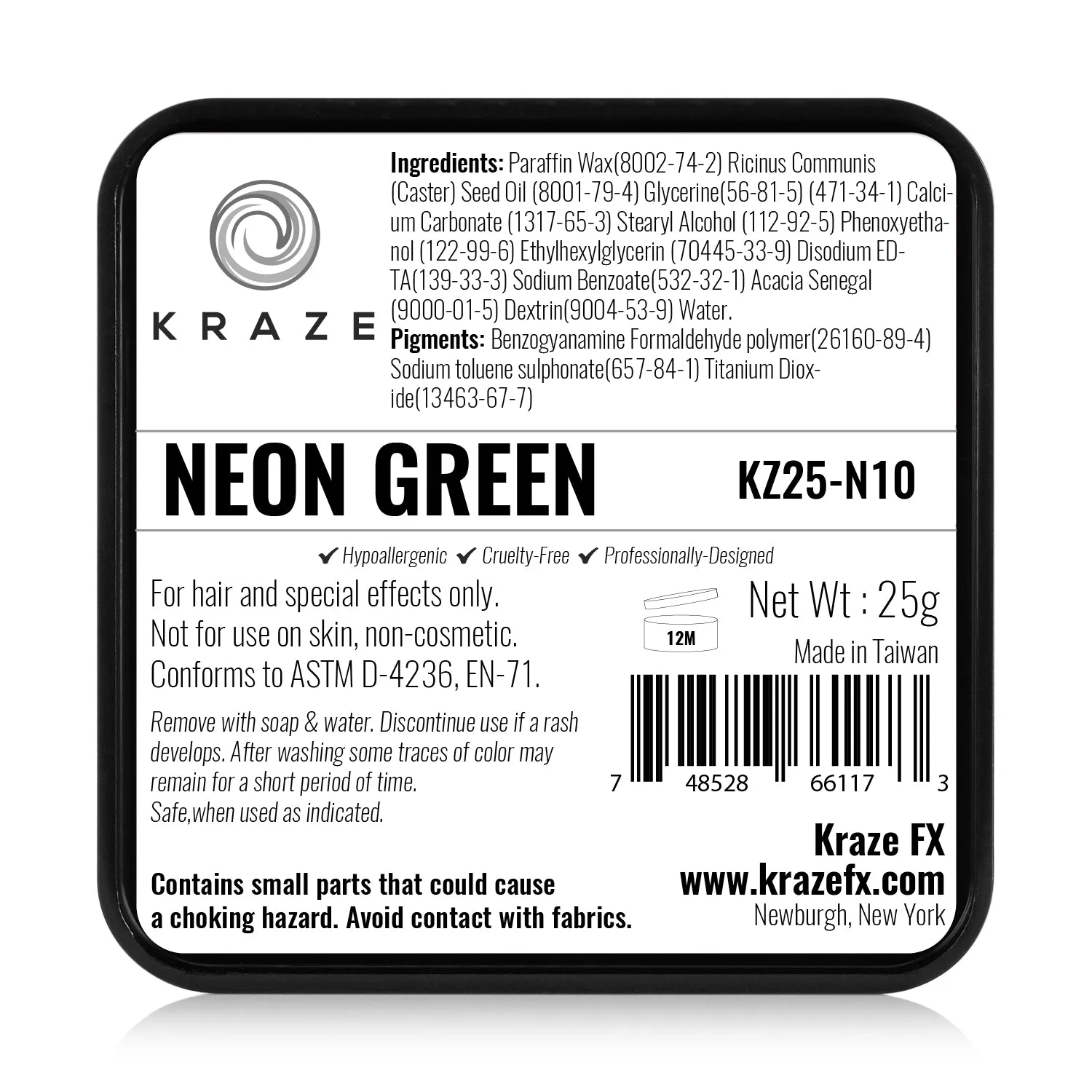 Kraze FX Paints | Neon Green 25gr (SFX - Non Cosmetic)