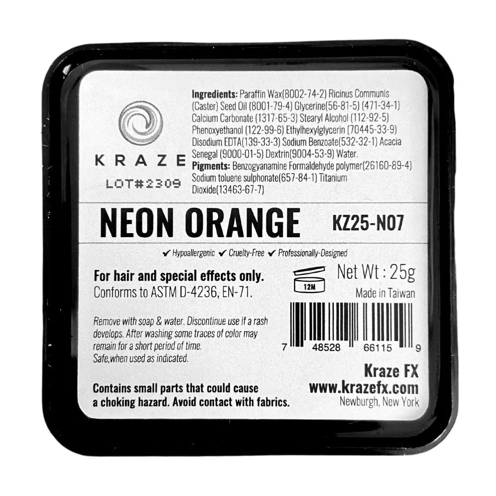 Kraze FX Paints | Neon Orange 25gr (SFX - Non Cosmetic)